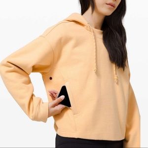 LULULEMON COOL CRESCENT HOODIE IVORY PEACH/BEIGE SZ 6